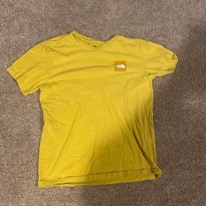 North Face yellow T shirt, Medium